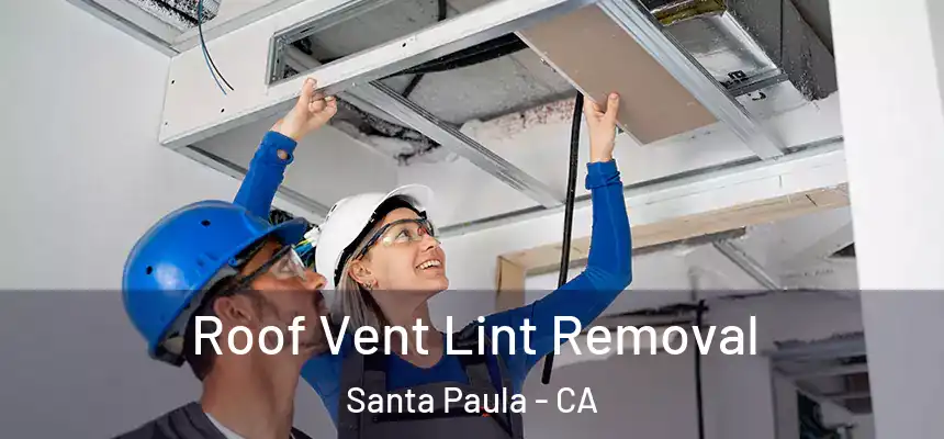 Roof Vent Lint Removal Santa Paula - CA